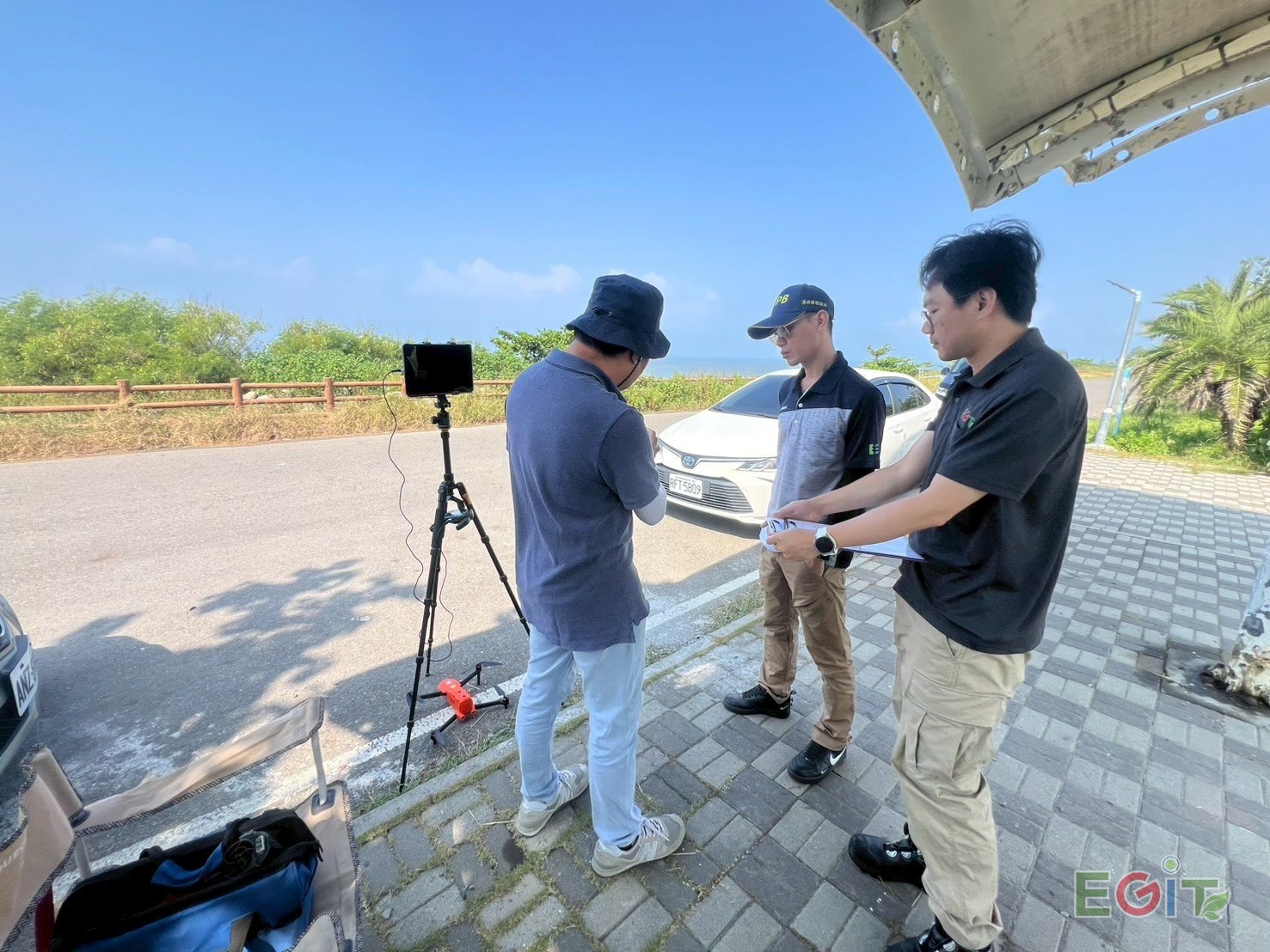 
                                海岸空拍現場作業（高雄茄萣） 